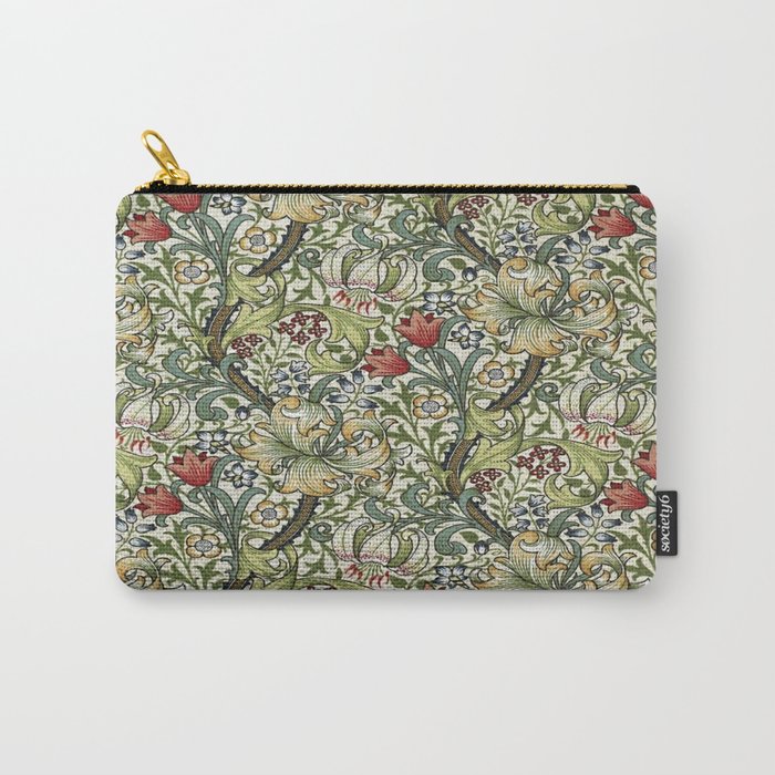 William Morris honeysucklea, Morris floral , No.4, Carry All Pouch Gallery Image 1