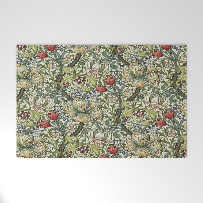 William Morris honeysucklea, Morris floral , No.4, Welcome Mat Gallery Image 1