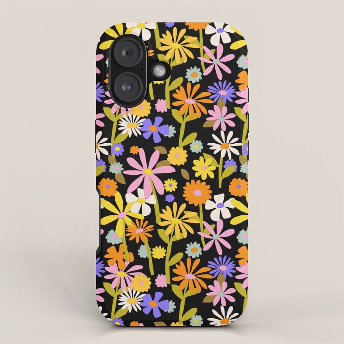 Flower Power Dark iPhone Case Gallery Image 1