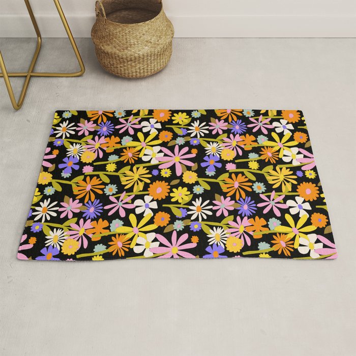 Flower Power Dark Rug Gallery Image 1