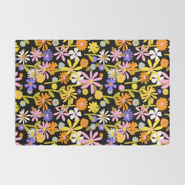 Flower Power Dark Rug Gallery Image 2