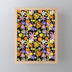 Flower Power Dark Mini Art Print Gallery Image 1