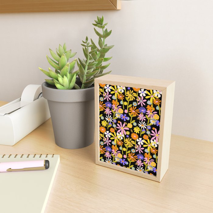 Flower Power Dark Mini Art Print Gallery Image 2