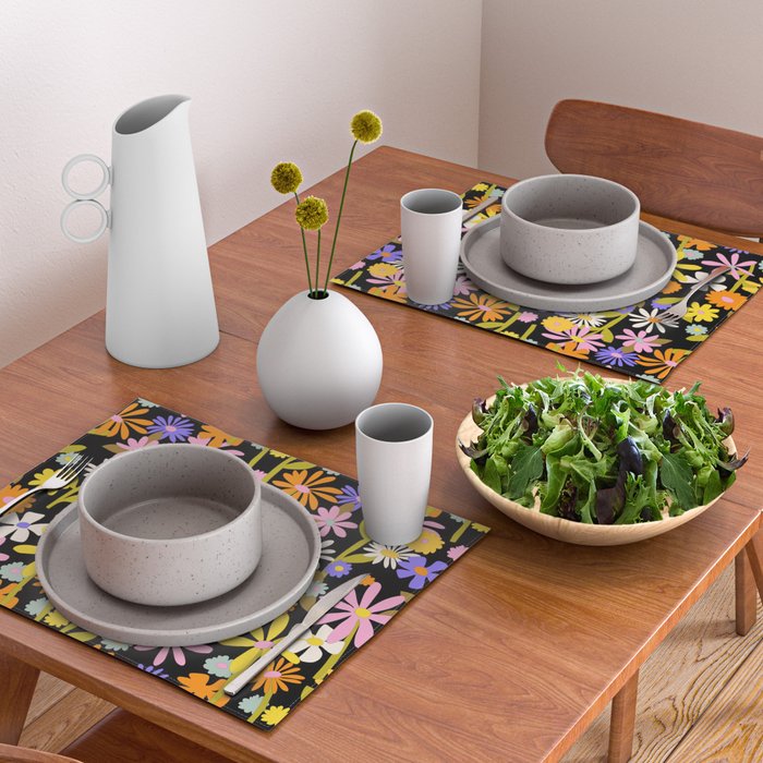 Flower Power Dark Placemat Gallery Image 2