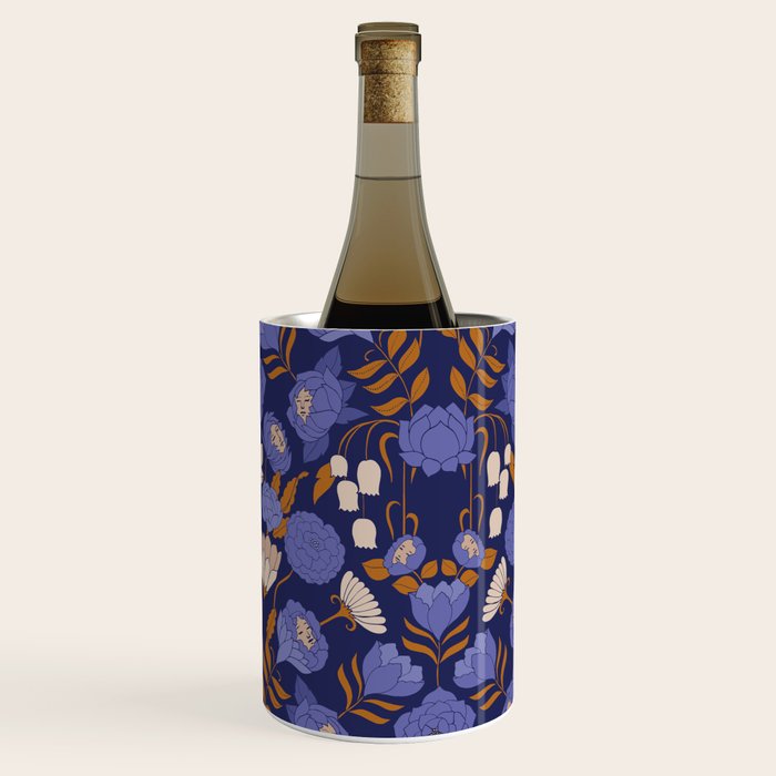 Mystery Blooms {Periwinkle} Wine Chiller Gallery Image 3