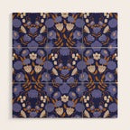Mystery Blooms {Periwinkle} Wood Wall Art Gallery Image 1