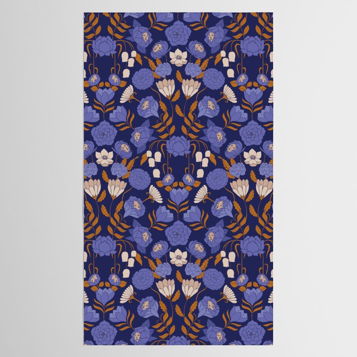 Mystery Blooms {Periwinkle} Tablecloth Gallery Image 2