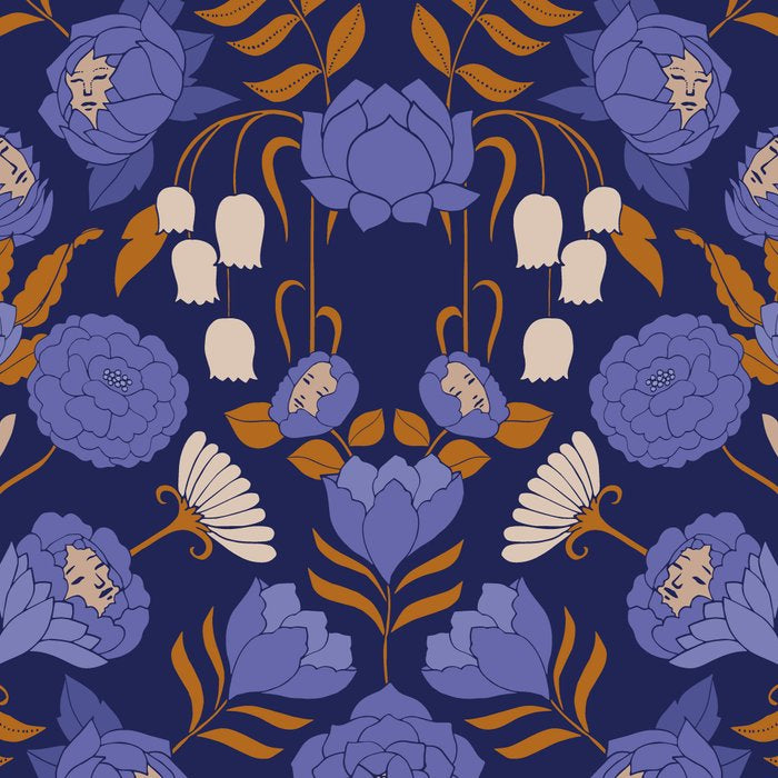 Mystery Blooms {Periwinkle} Coffee Mug Gallery Image 2