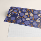 Mystery Blooms {Periwinkle} Wrapping Paper Gallery Image 2