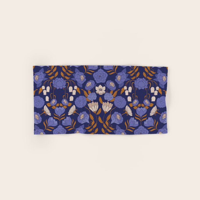 Mystery Blooms {Periwinkle} Bath Towel Gallery Image 1