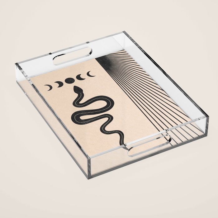 Snake Geometry Acrylic Tray Gallery Image 1