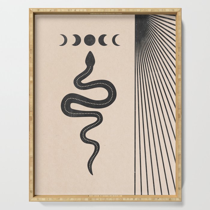 Snake Geometry Serving Tray Gallery Image 1