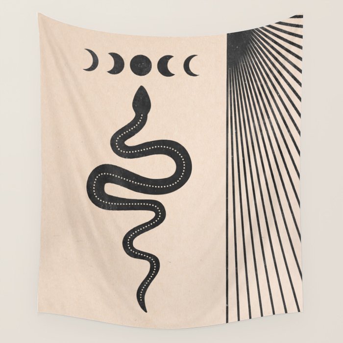 Snake Geometry Wall Tapestry Gallery Image 4