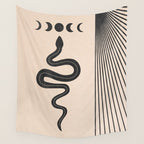 Snake Geometry Wall Tapestry Gallery Image 4