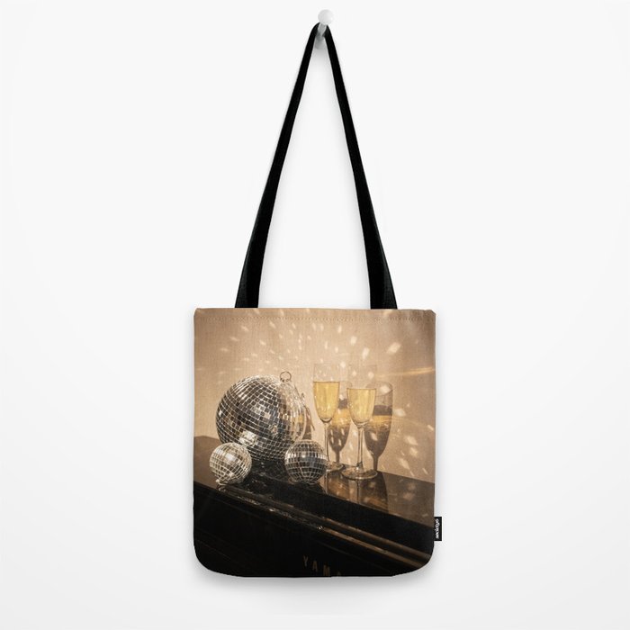 Disco Ball Champagne Celebration Glam Photography  Tote Bag Gallery Image 2
