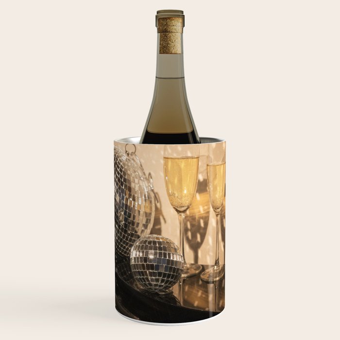 Disco Ball Champagne Celebration Glam Photography  Wine Chiller Gallery Image 1