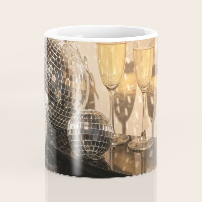 Disco Ball Champagne Celebration Glam Photography  Coffee Mug Gallery Image 4