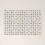 Peter the rabbit beige linen textured background Welcome Mat Gallery Image 1
