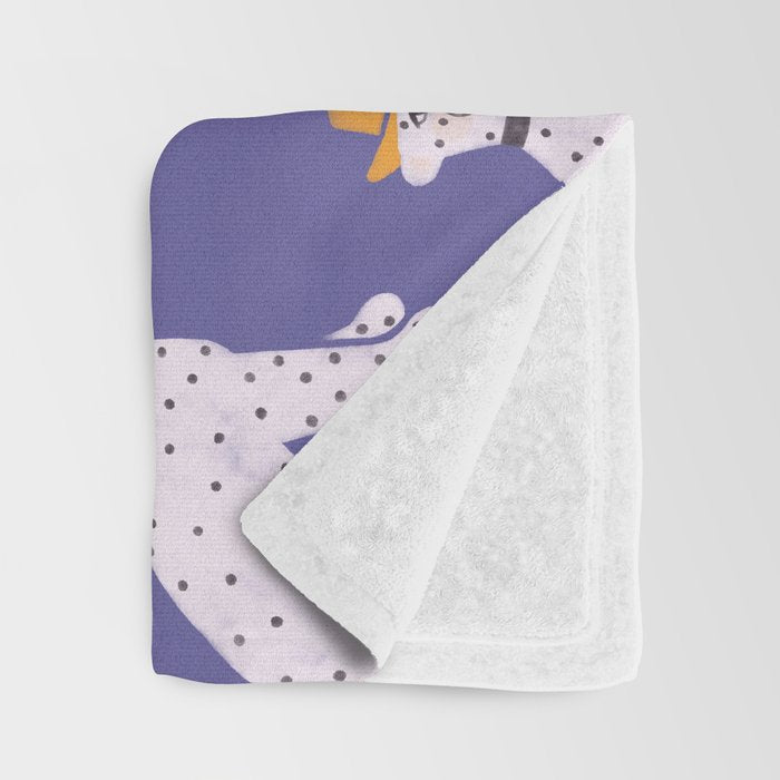 Snow Leopard Throw Blanket Gallery Image 3