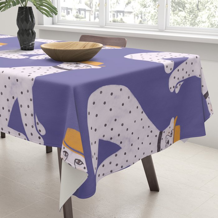 Snow Leopard Tablecloth Gallery Image 3