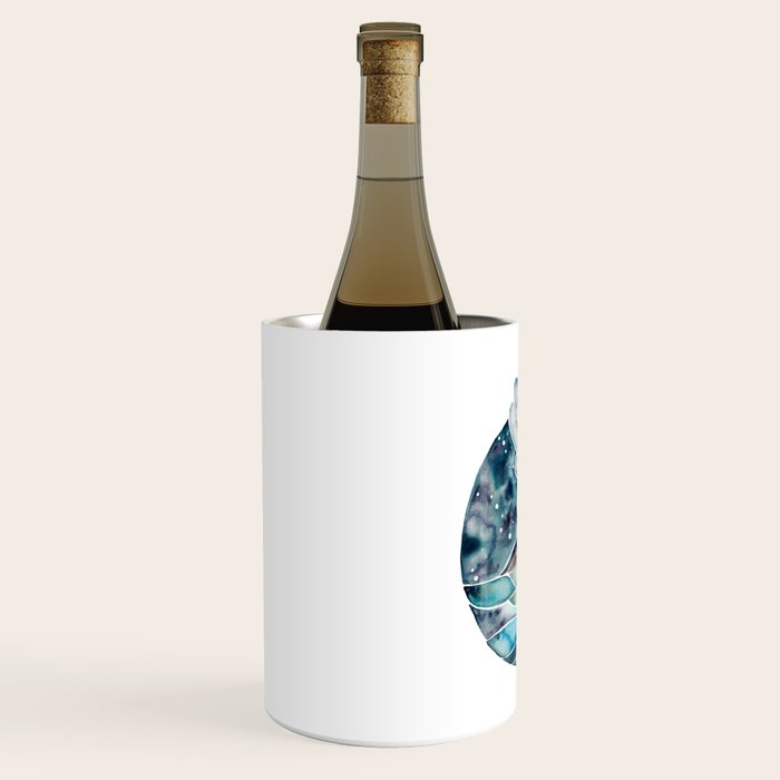 Stromboli Volcano at Midnight - Blue Palette Wine Chiller Gallery Image 2