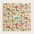 Doggie Days Wood Wall Art Gallery Image 1