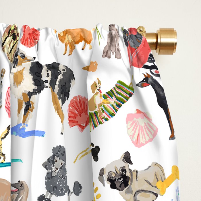 Doggie Days Window Curtain Gallery Image 2