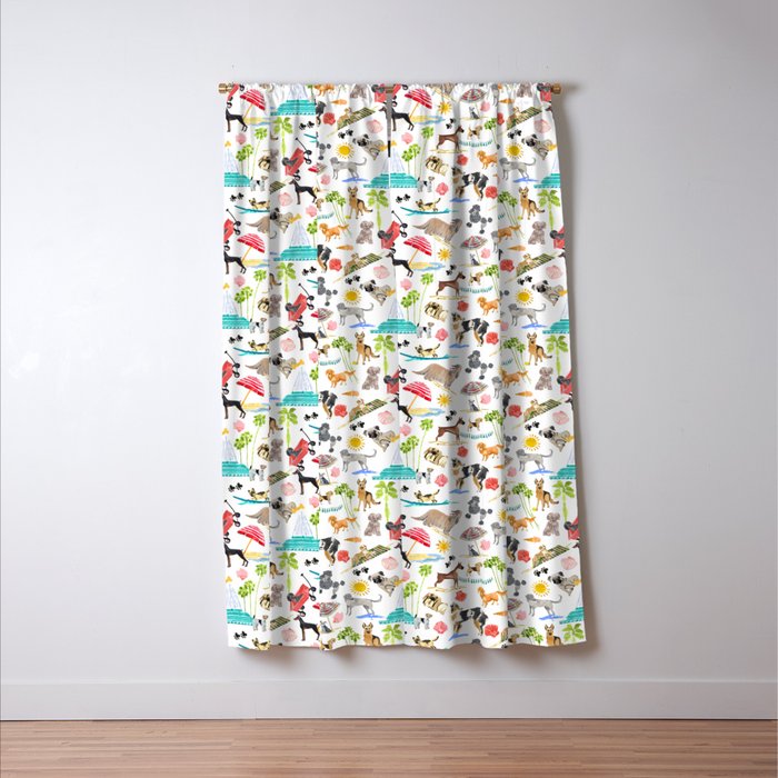 Doggie Days Window Curtain Gallery Image 3