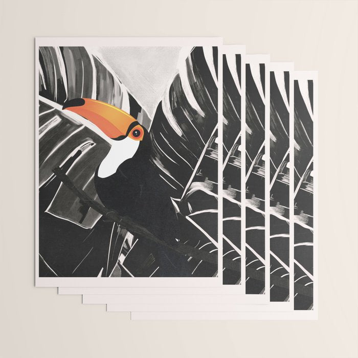 Tropical Toucan Art Wrapping Paper Gallery Image 3