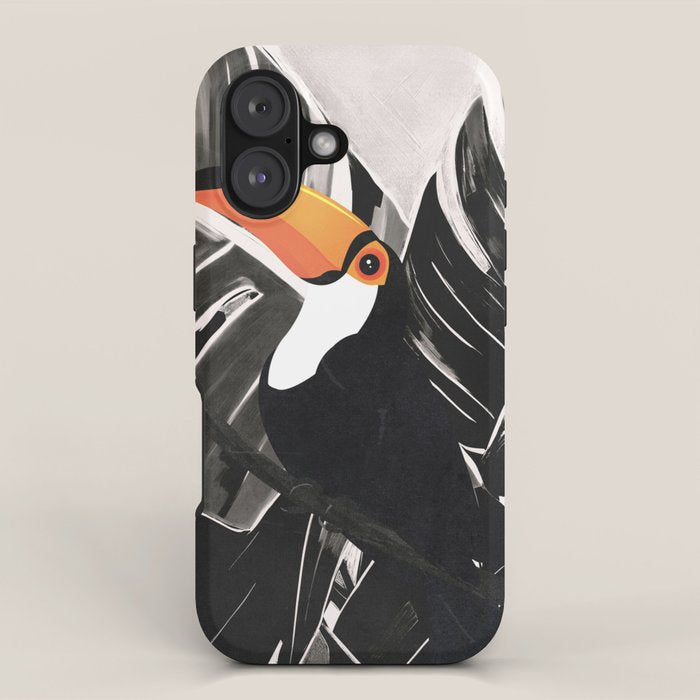 Tropical Toucan Art iPhone Case Gallery Image 1