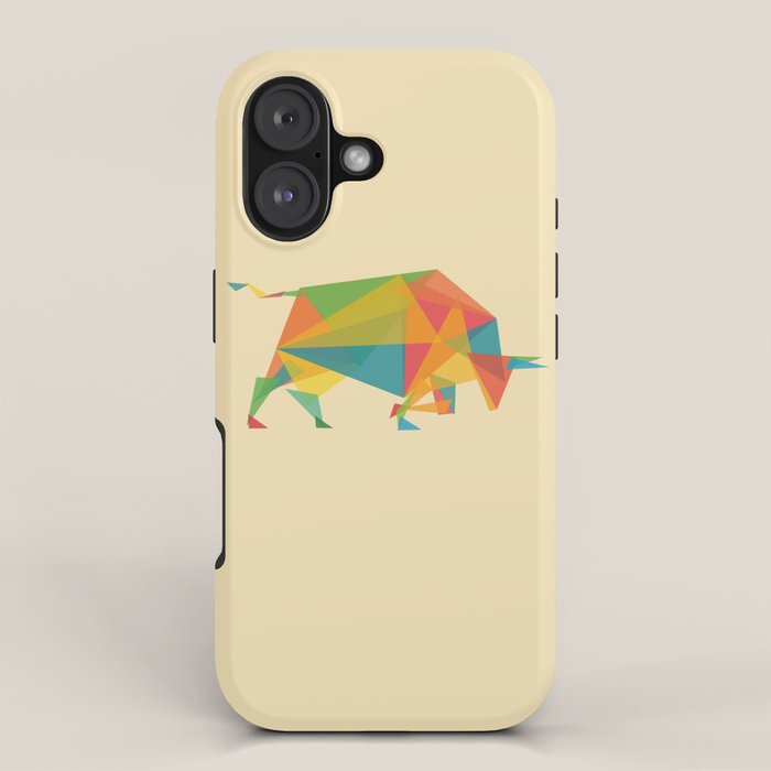 Fractal Geometric Bull iPhone Case Gallery Image 1