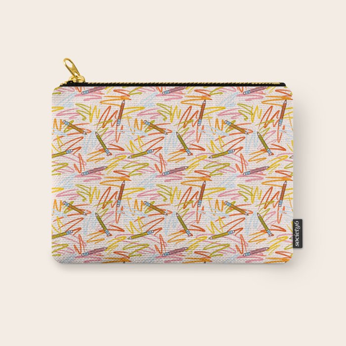 Pencil Print Carry All Pouch Gallery Image 1