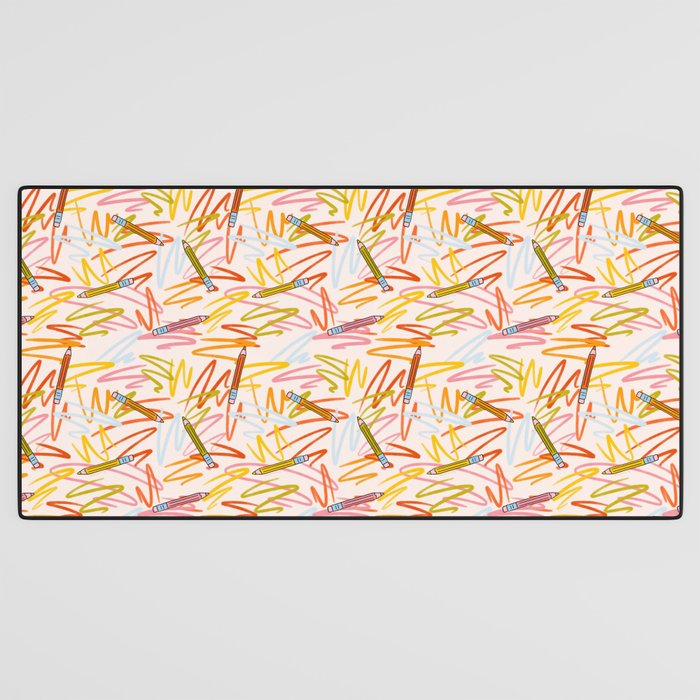 Pencil Print Desk Mat Gallery Image 3