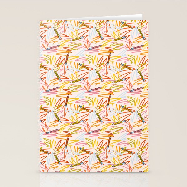 Pencil Print Stationery Card Gallery Image 1