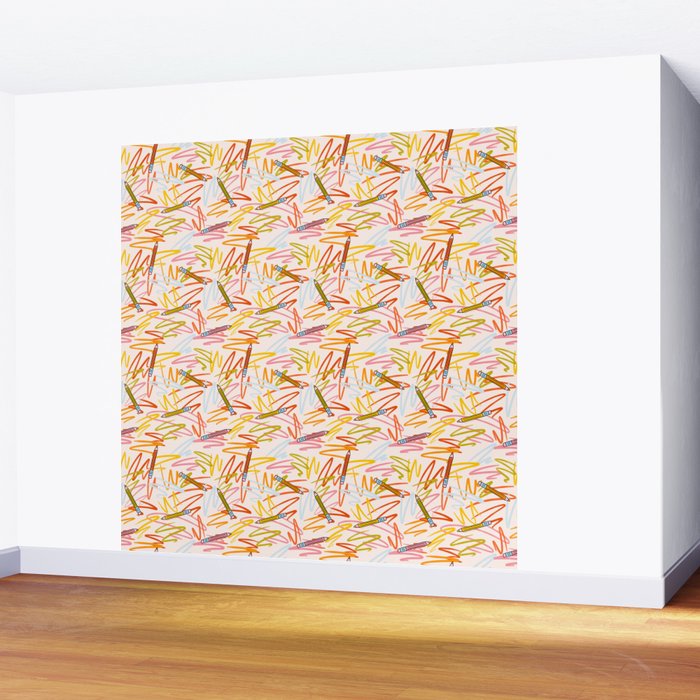 Pencil Print Wall Mural Gallery Image 2