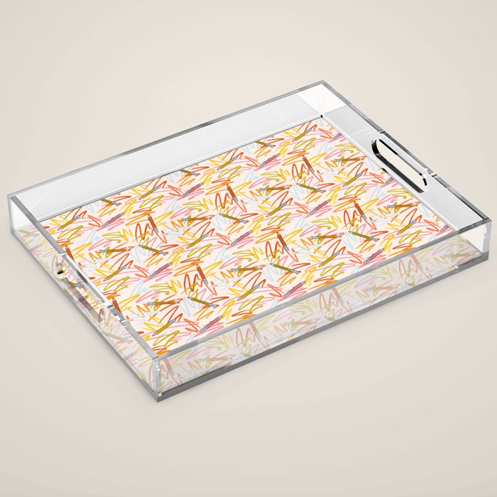 Pencil Print Acrylic Tray Gallery Image 1