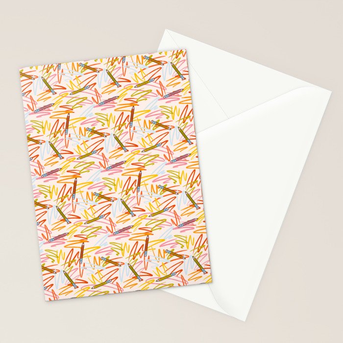 Pencil Print Stationery Card Gallery Image 2