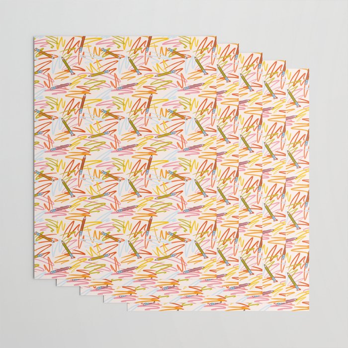 Pencil Print Wrapping Paper Gallery Image 3