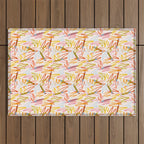 Pencil Print Outdoor Rug Gallery Image 1