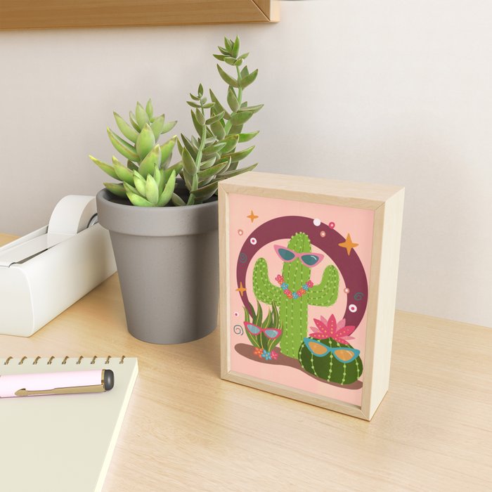 Cactus fiesta Mini Art Print Gallery Image 2