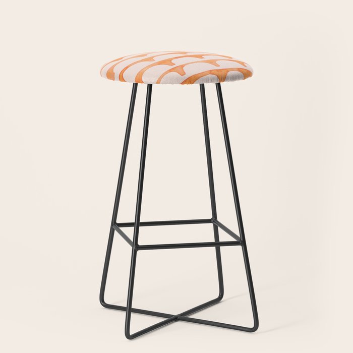 Scoop in peach Stool Gallery Image 1