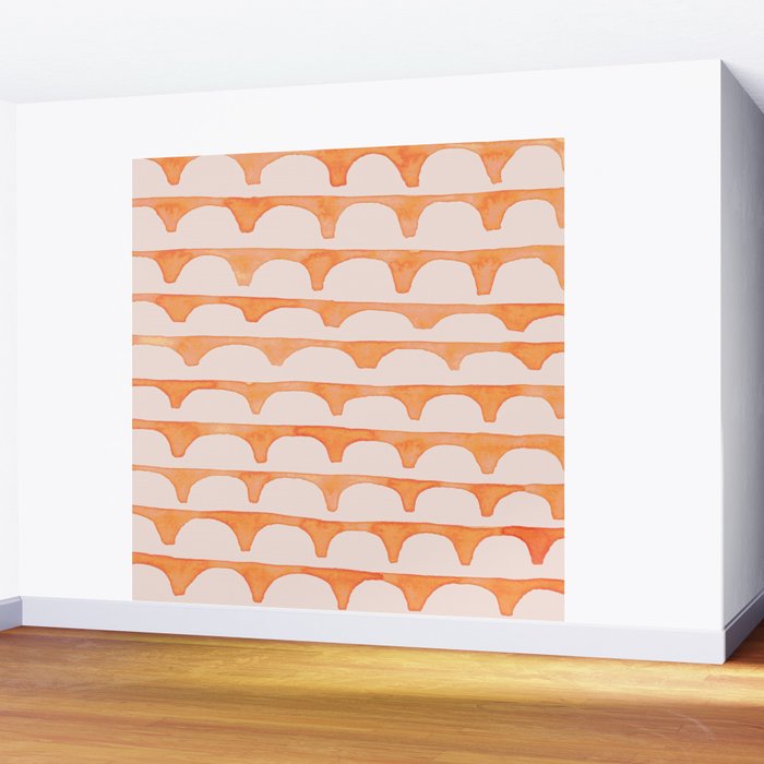 Scoop in peach Wall Mural Gallery Image 2