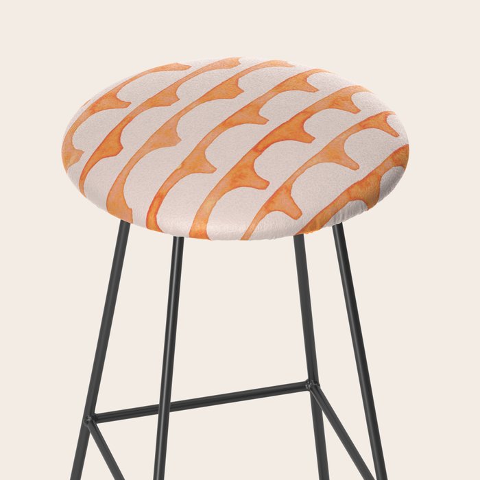 Scoop in peach Stool Gallery Image 2