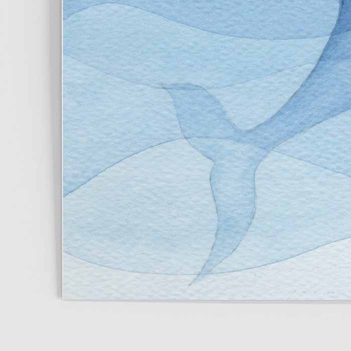 Whale blue ocean Poster Gallery Image 3