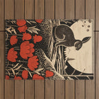 Red Tulip Moon Rise Bunny Outdoor Rug Gallery Image 1