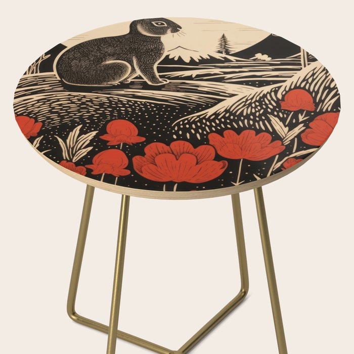 Red Tulip Moon Rise Bunny Side Table Gallery Image 2