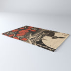 Red Tulip Moon Rise Bunny Rug Gallery Image 3