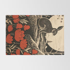 Red Tulip Moon Rise Bunny Rug Gallery Image 2