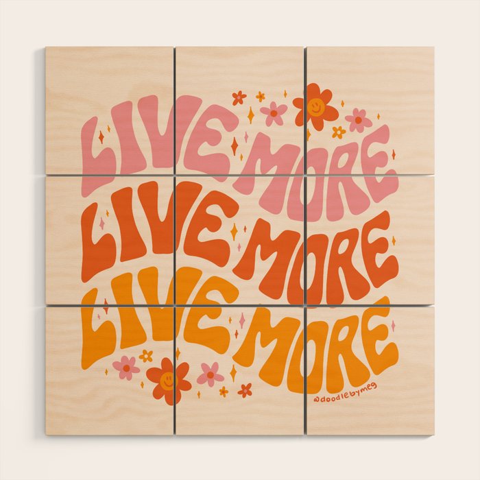 Live More Wood Wall Art Gallery Image 1