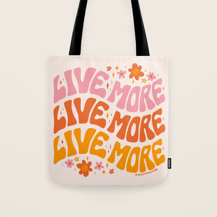 Live More Tote Bag Gallery Image 1